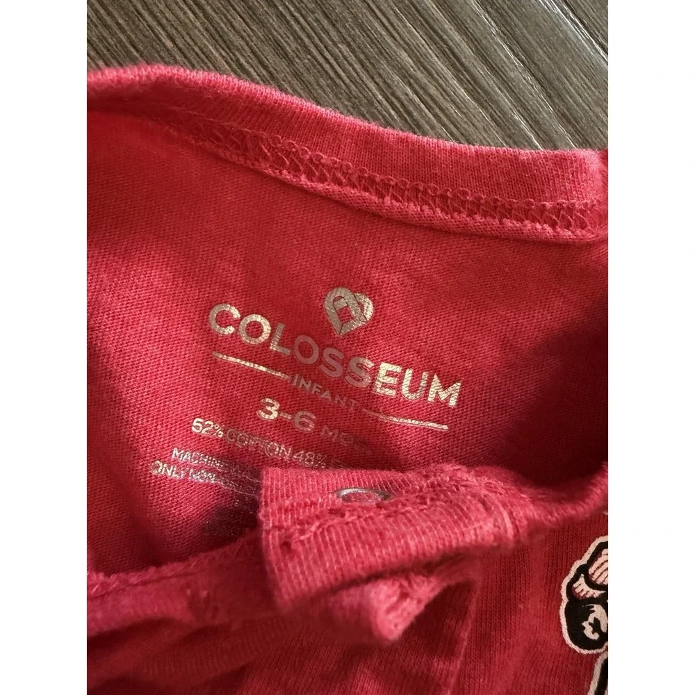 Baby Girl Wisconsin Badger Red One Piece, Bucky 3-6 Months